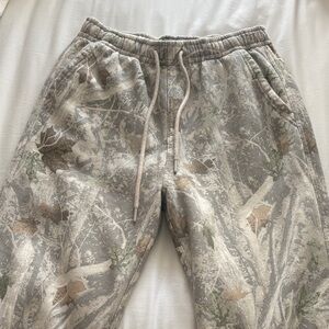 Abercrombie Neutral Camo Sweatpants with Drawstring